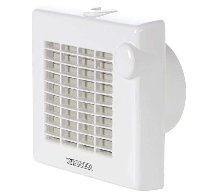 Vortice M 120/5" A – Aspiratore da muro/vetro Ø120 mm con apertura automatica