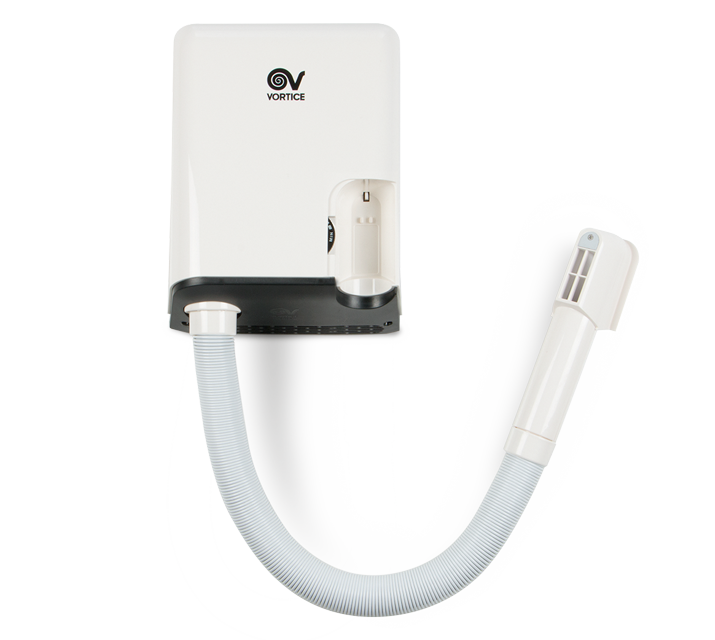 Vortice VORTDRY - Asciugacapelli a muro con tubo flessibile e timer
