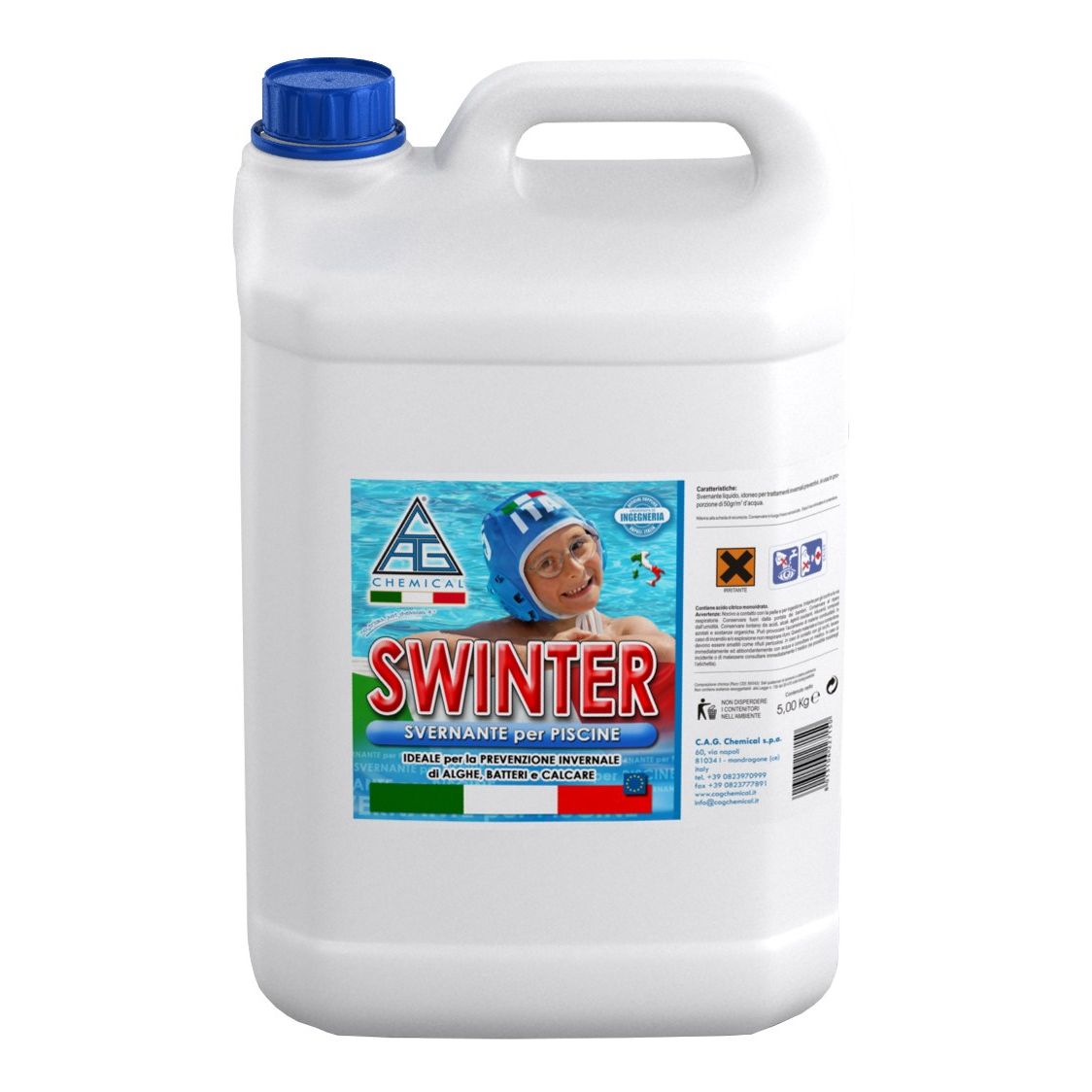 CAG CHEMICAL - SVERNANTE MULTIFUNZIONE X PISCINE LT. 5