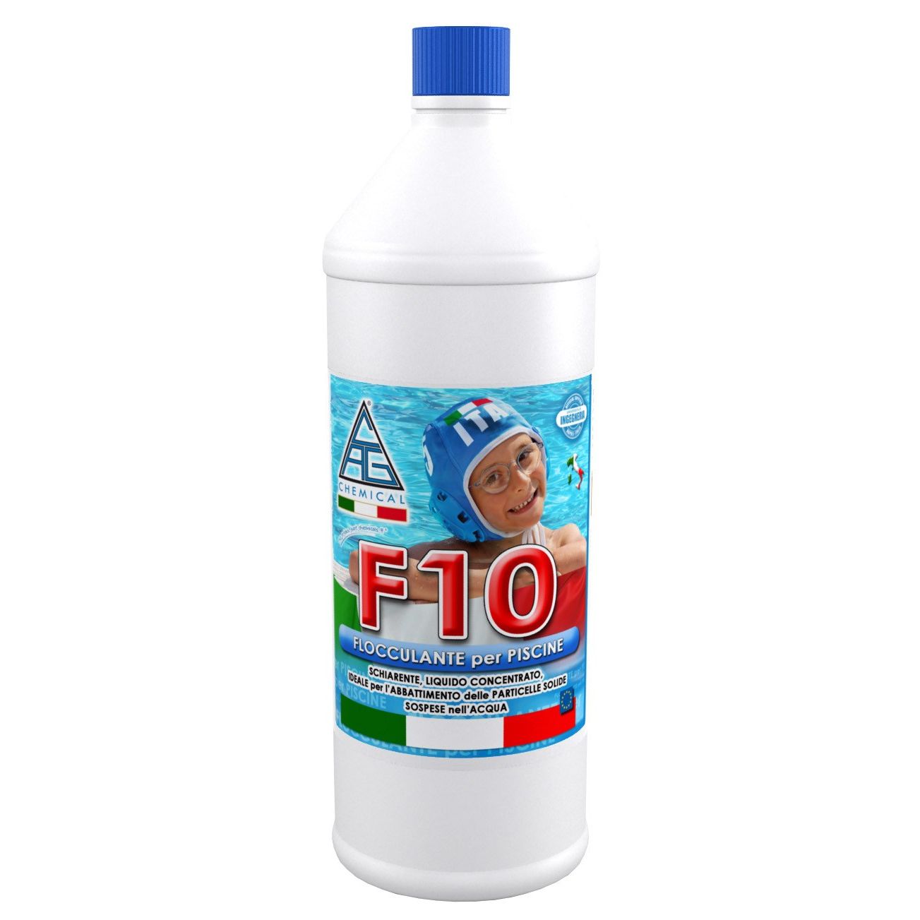 CAG CHEMICAL - FLOCCULANTE LIQUIDO X PISCINE LT. 1 (Confezione da 12 PZ)