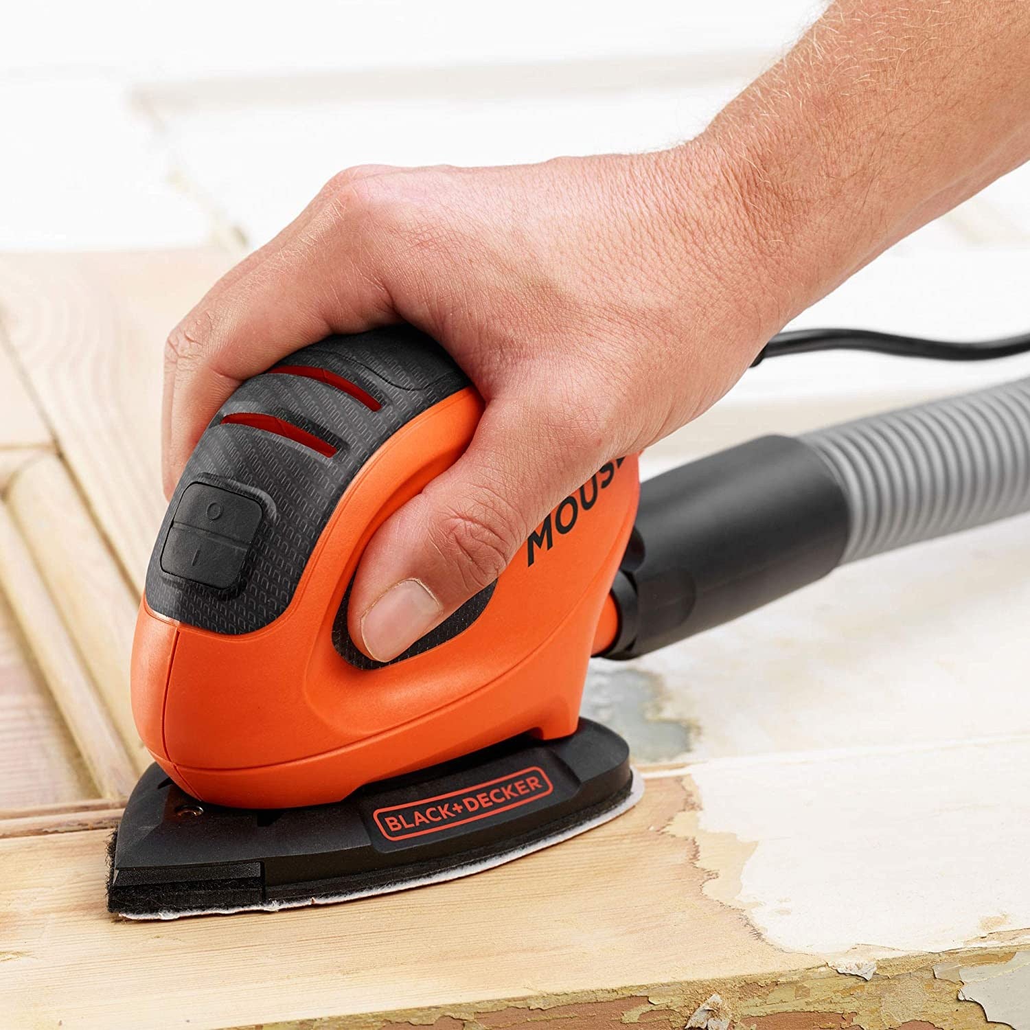 Black+Decker Levigatrice Mouse Multifunzione 55W BEW230BC-QS Con 15 Accessori e Softbag