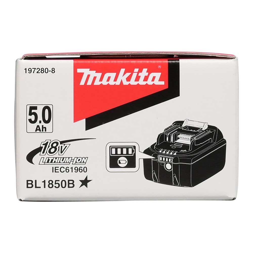 Makita 197280-8 – Batteria 18V 5.0Ah Li-Ion BL1850B Originale