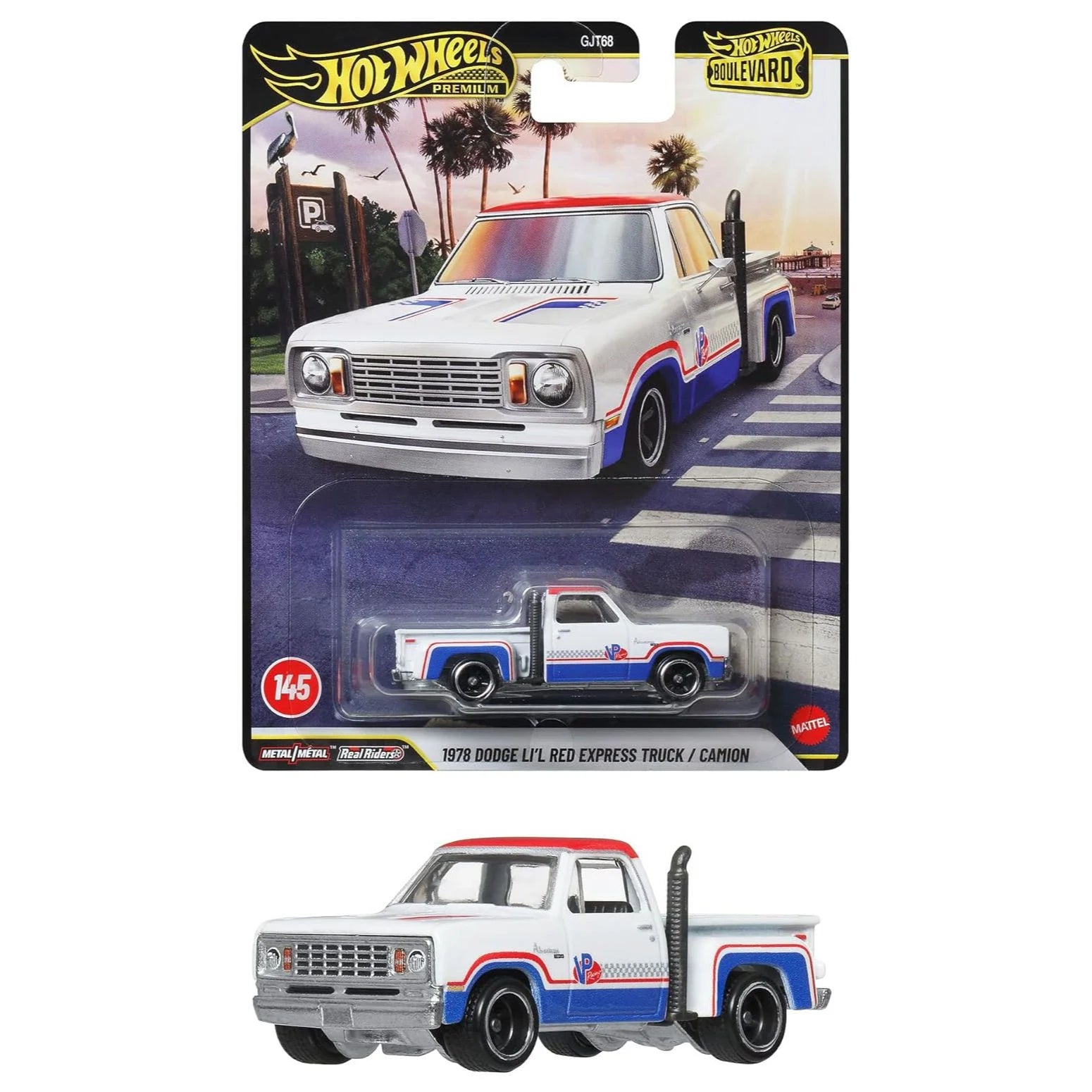 Hot Wheels - Boulevard - 1978 Dodge Li l Red Express Truck
