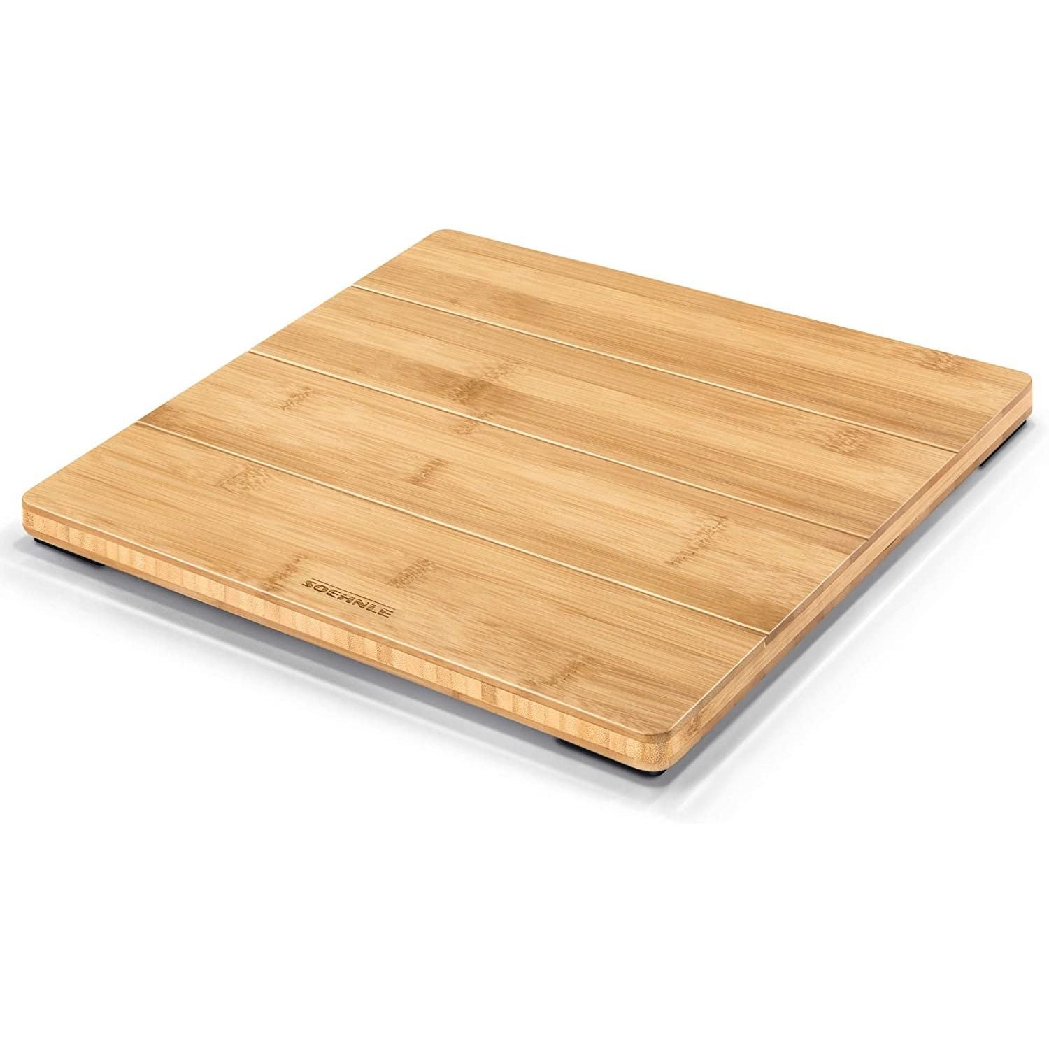 Soehnle Bilancia Pesapersone Digitale In bambù Naturale con Display LED a Scomparsa