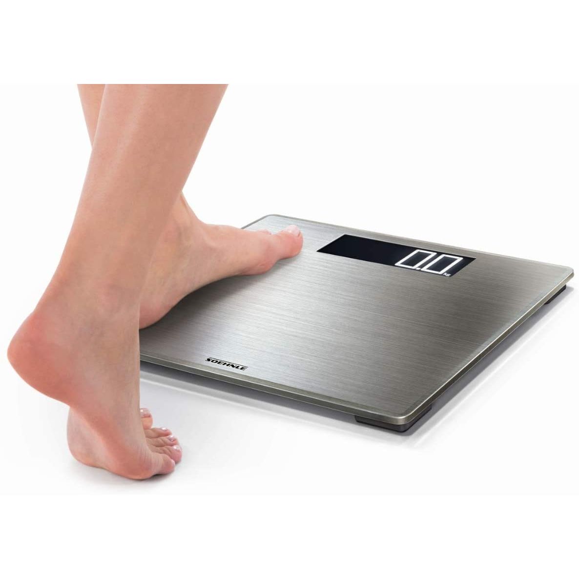 Soehnle Bilancia Pesapersone Digitale In Acciaio con Display Lcd Large e Anti-Impronte