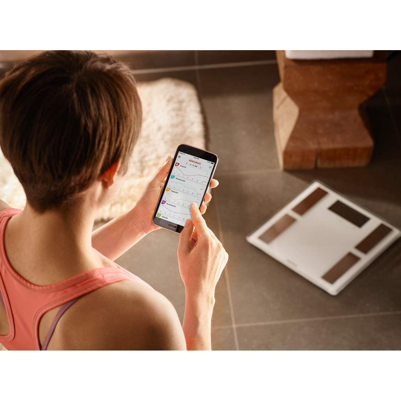 Soehnle Bilancia Pesa Persone Shape Sense Connect 100