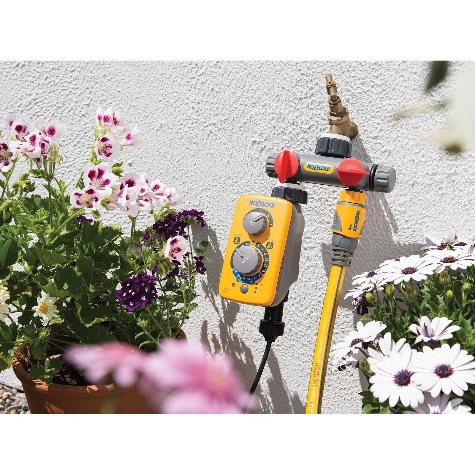 Hozelock Connettore Rubinetto 2 Vie per Irrigazione Giardino