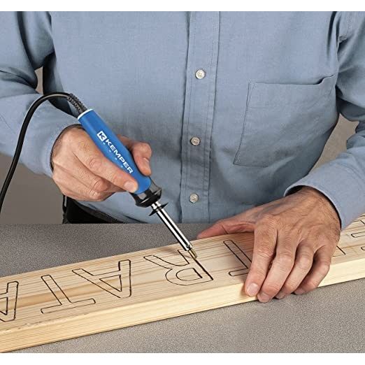 Kemper Pirografo 30 W Con 6 Accessori Cavalletto di Sostegno e 1,3 mt Di Cavo