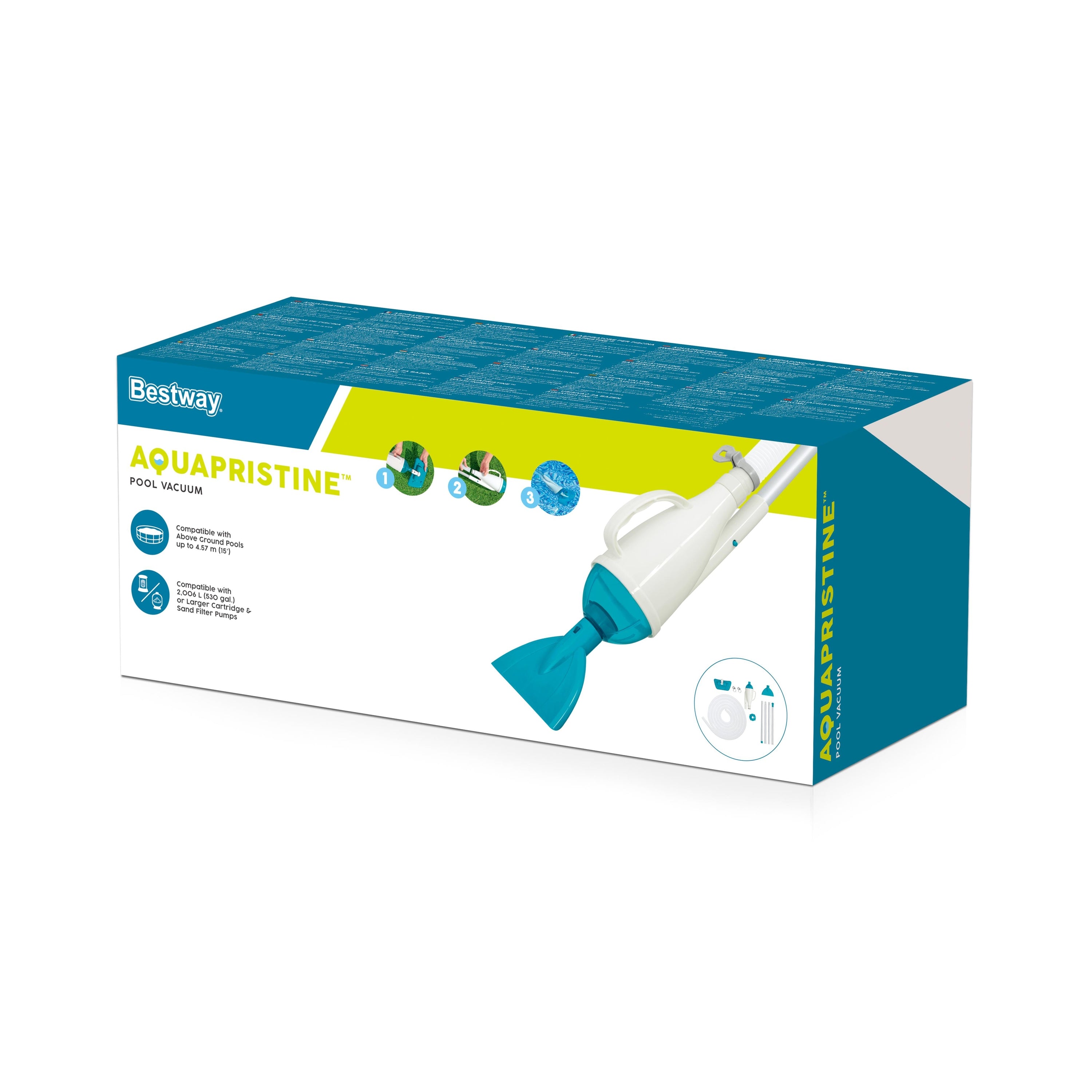 Bestway Aspiratore Piscina AquaPristine Funziona Con Pompe Da 2.006 L/h E Superiori