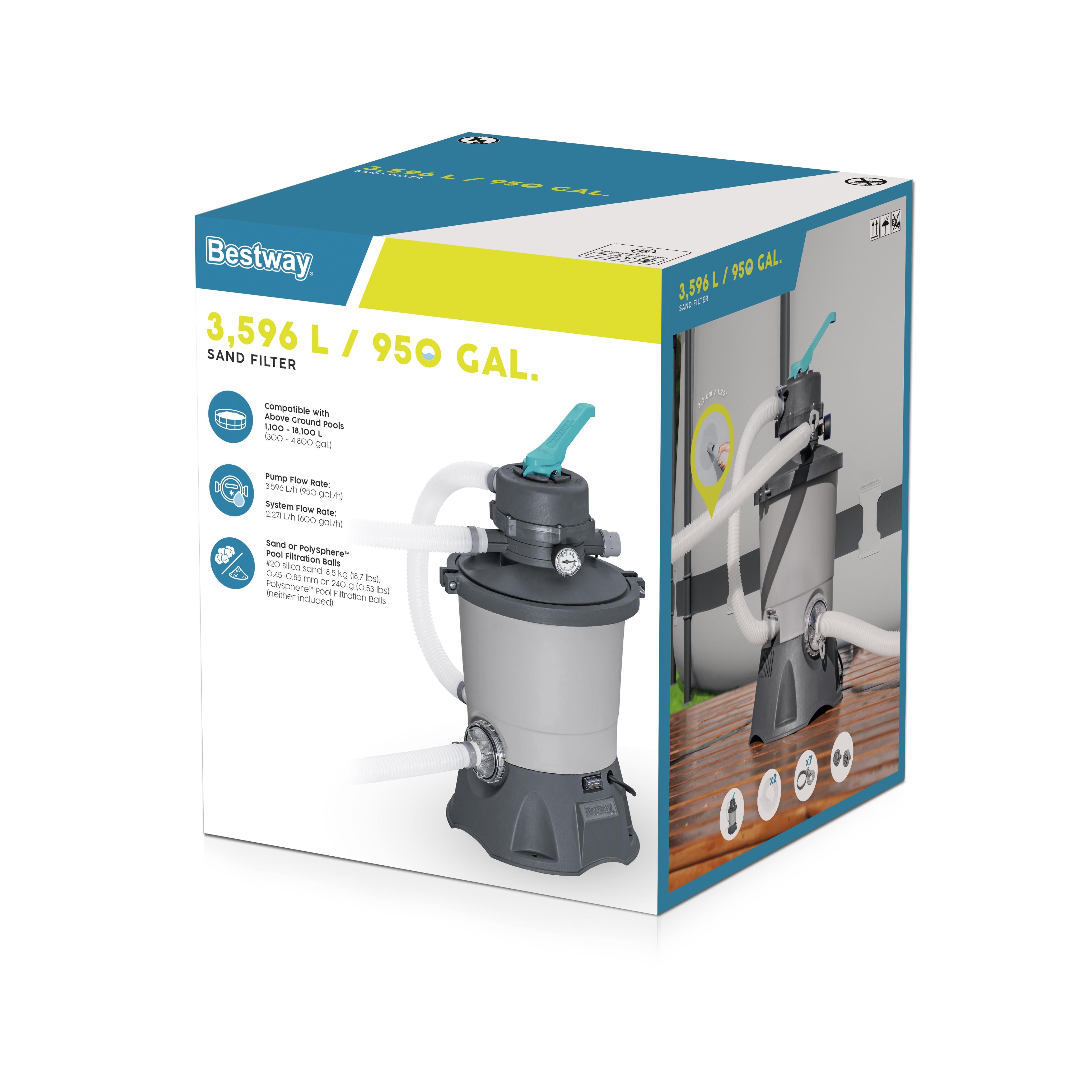 Bestway 58515 Filtro A Sabbia Flowclear Filtraggio Da 3.028 L/h