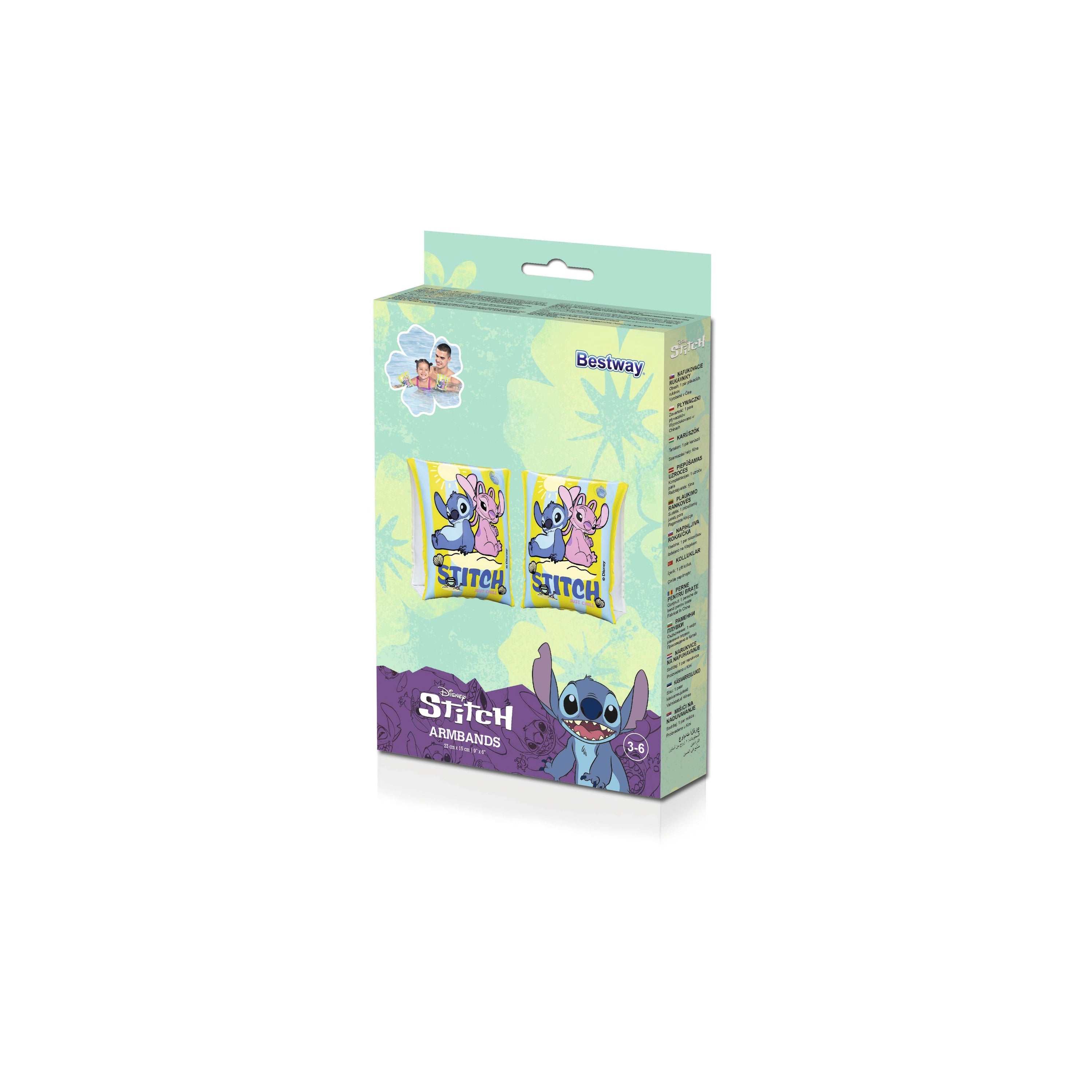 Bestway Braccioli Gonfiabili Disney Stitch – supporto nuoto bambini 3-6 anni