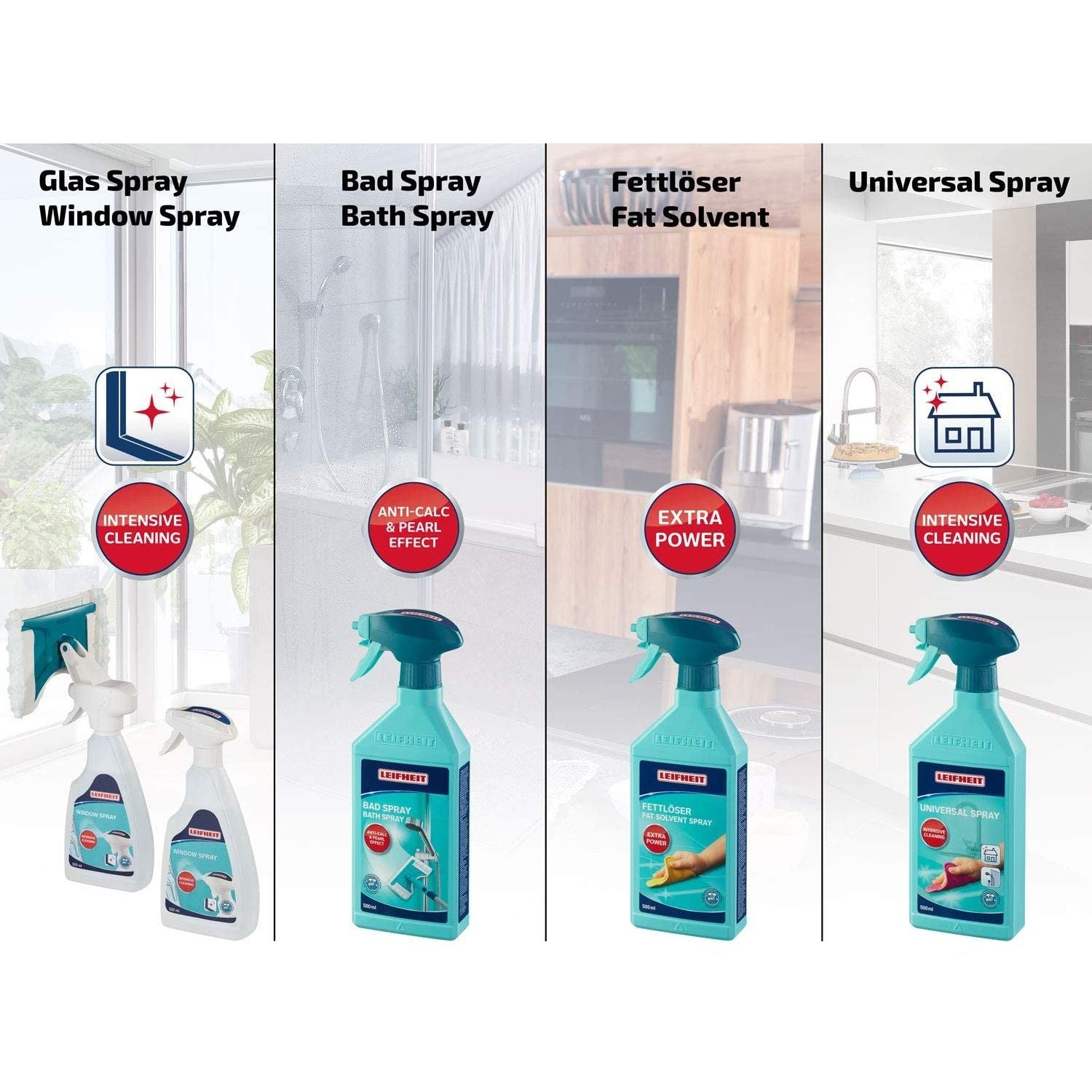 Leifheit Spray per Il Bagno, 500 ml