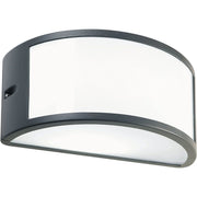 Sovil Applique mezzaluna moderna lampada da parete per esterno grigio