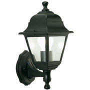 Sovill Lanterna A Parete Montante Struttura In Alluminio Pressofuso Verniciata Nera