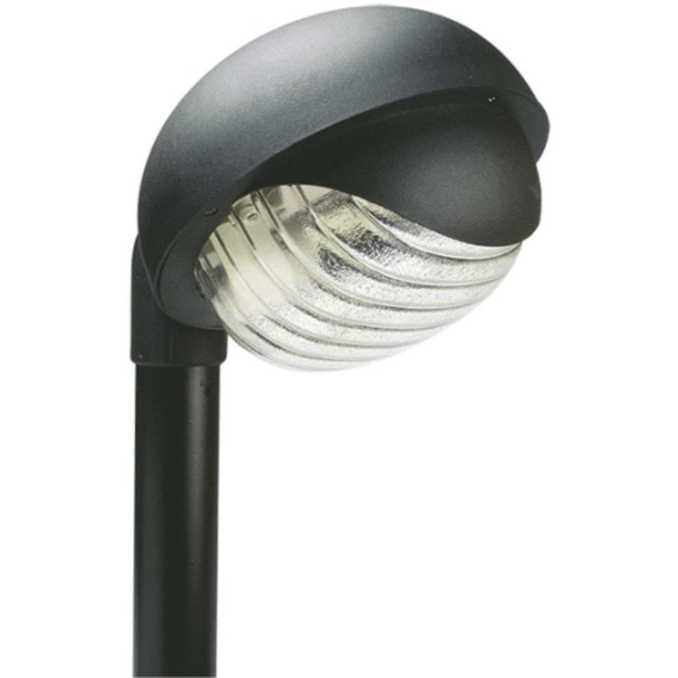 Sovil Lampada tonda esterno testa palo in termoplastico manicotto 60mm nero