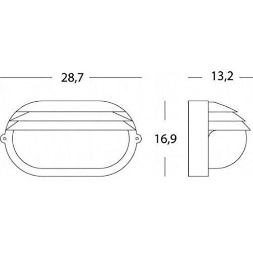 Sovil Illuminazione, APPLIQUE OVALE GRANDE (PALPEBRA) - linea palpebra