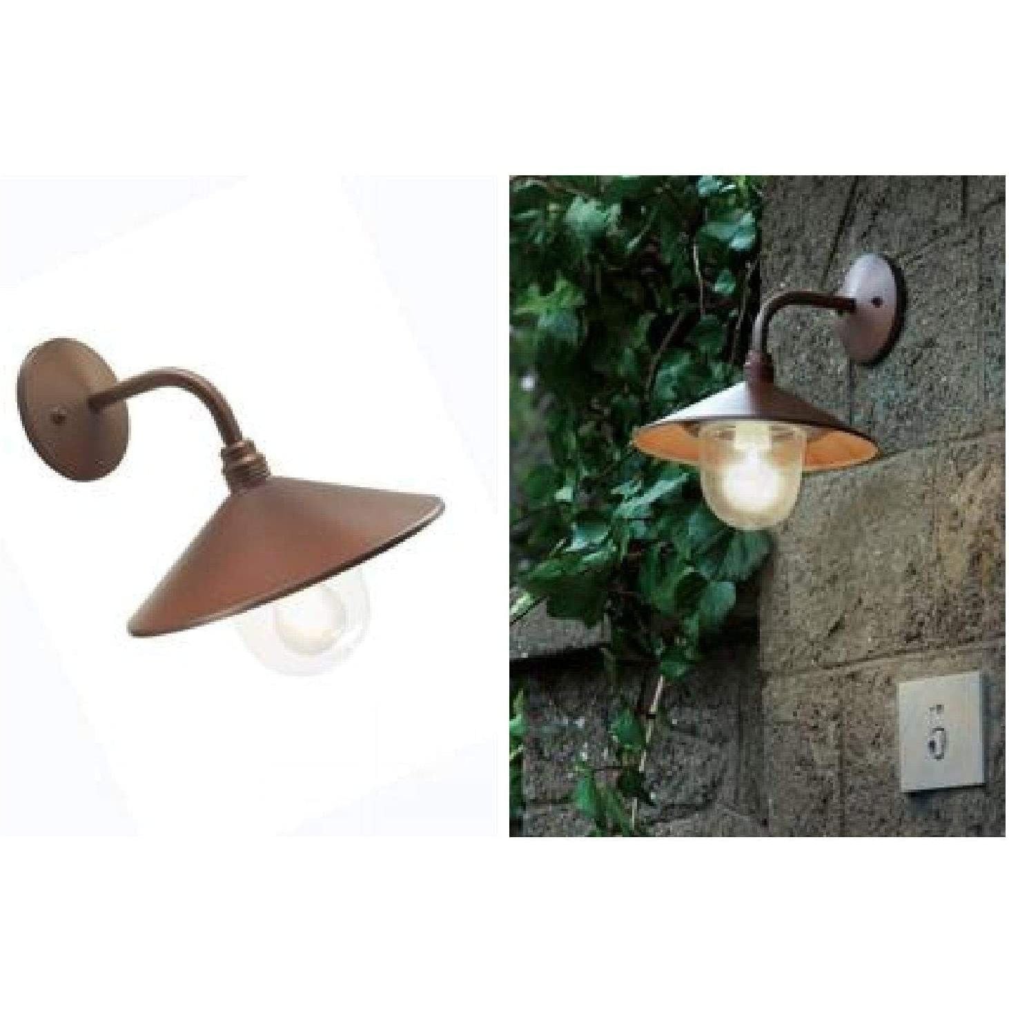 Sovil Applique 'Spectre' 60 w - cm 29 x 33 x 13 corten