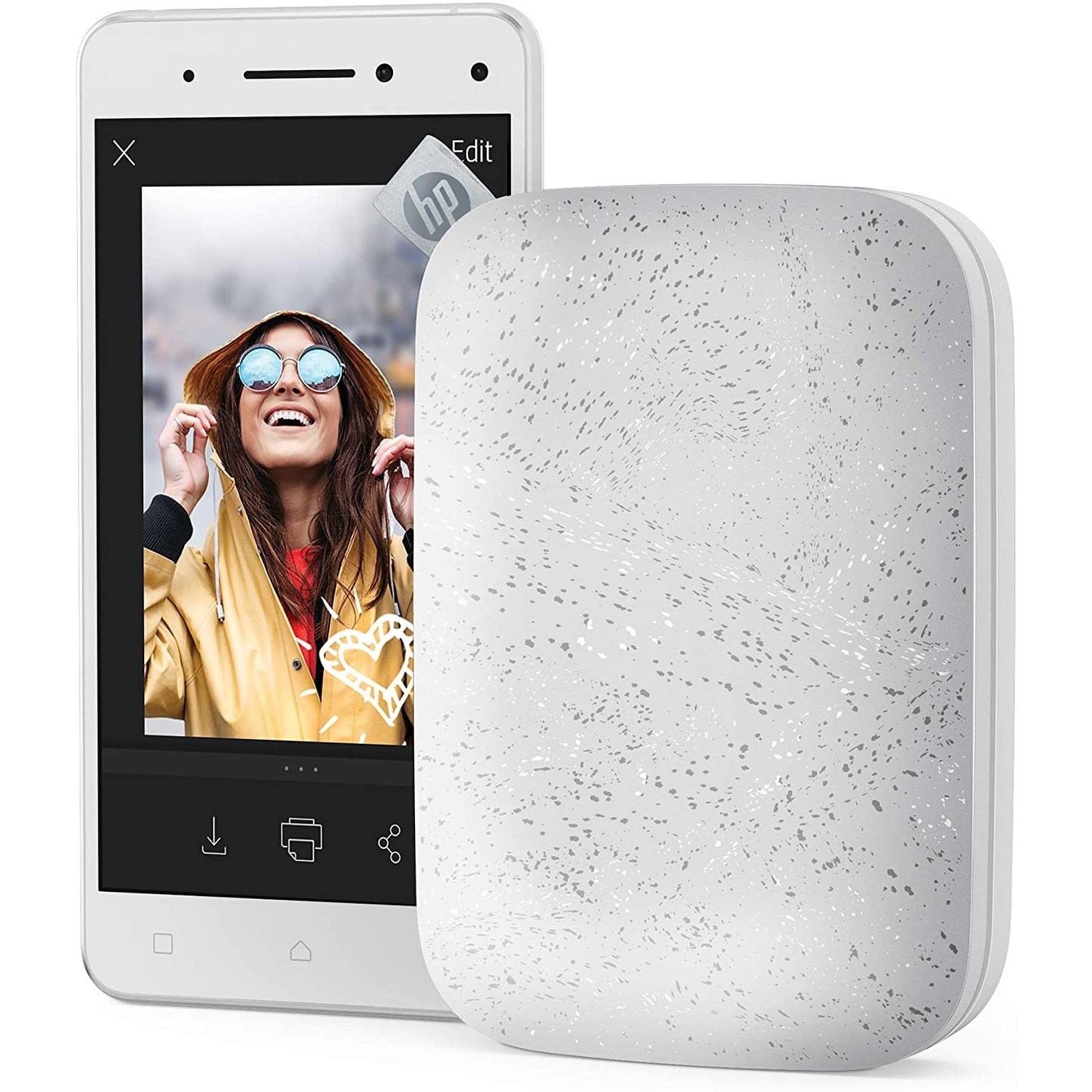 HP SPROCKET 200 STAMPANTE WHITE GARANZIA UFFICIALE POLYPHOTO