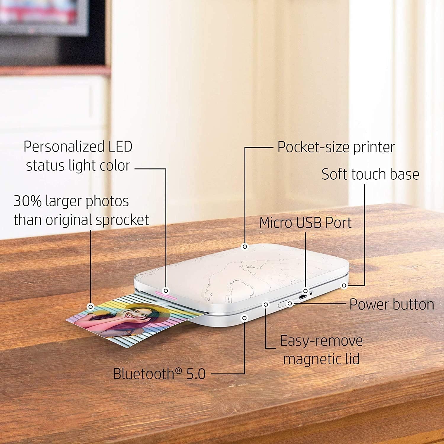 HP SPROCKET SELECT STAMPANTE GARANZIA UFFICIALE POLYPHOTO