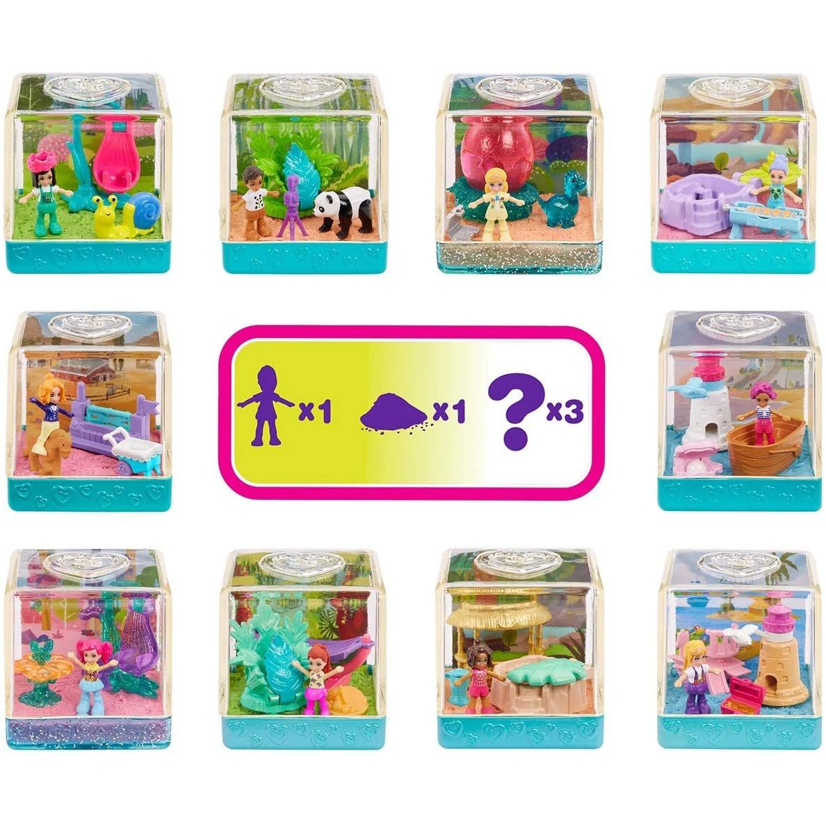 Mattel Mini Bambole  Polly Pocket Sand Secrets, Assortito