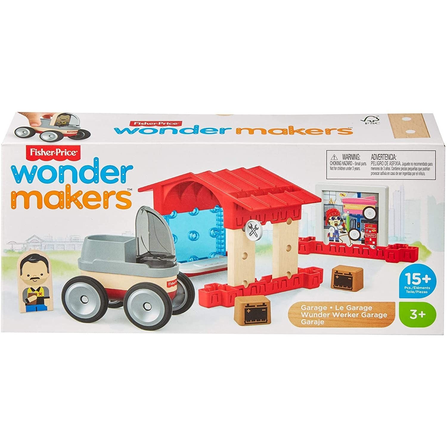 Fisher Price Wonder Makers, Il Garage, Set da Costruzione