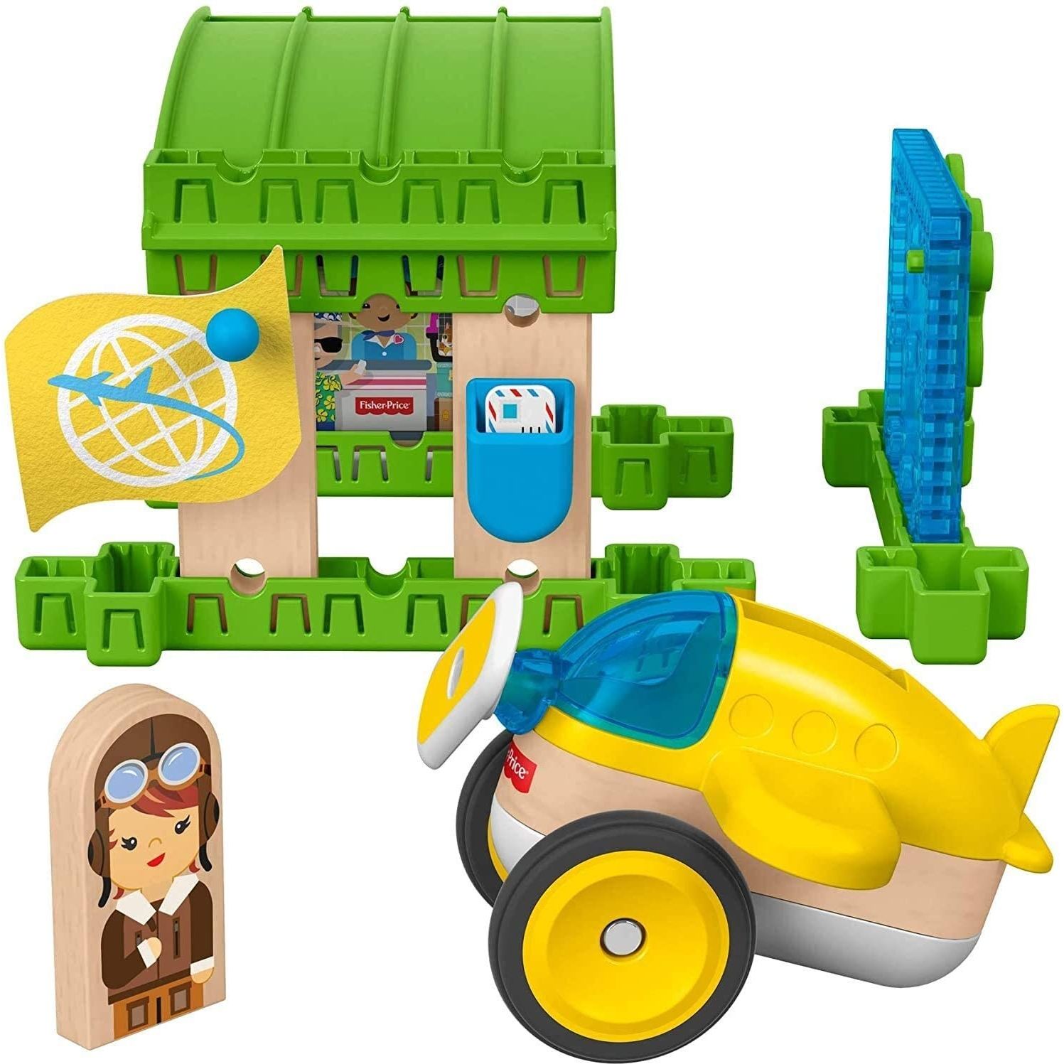 Fisher Price Wonder Makers l'Aeroporto, Set da Costruzione
