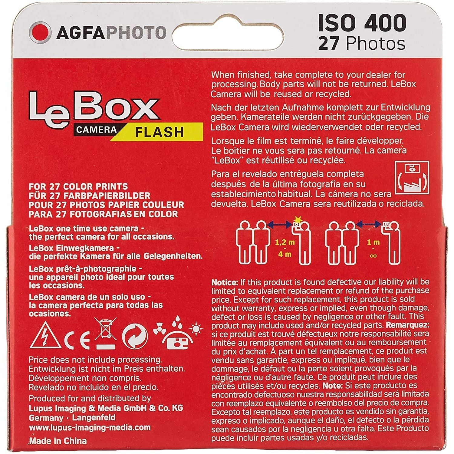 AgfaPhoto Usa e Getta LeBox Flash 400 27