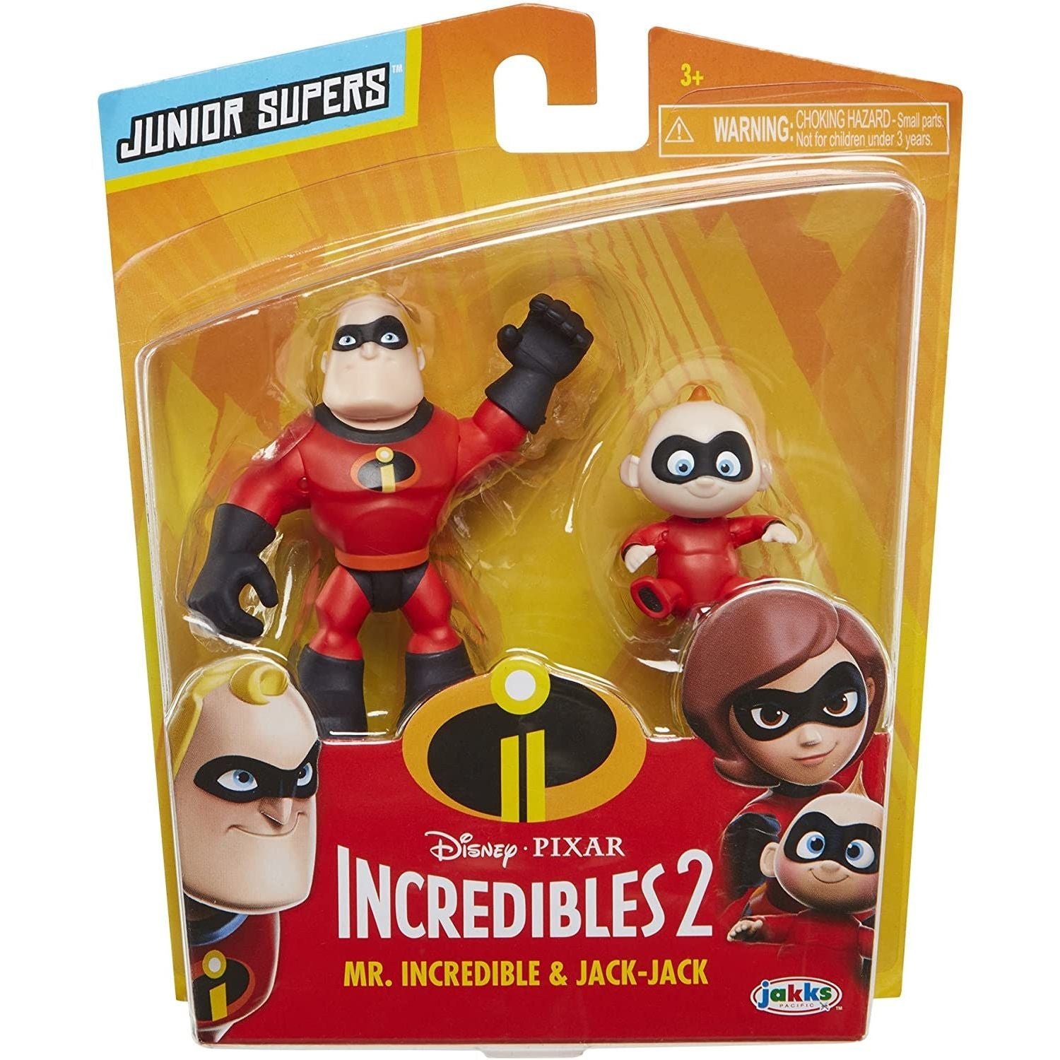 Jakks Pacific Disney Pixar Incredibles 2 Mr Incredible e Jack Jack