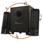 CASSE 2.1 TECHMADE TM-V2209U BLACK - GARANZIA ITALIA 2 ANNI