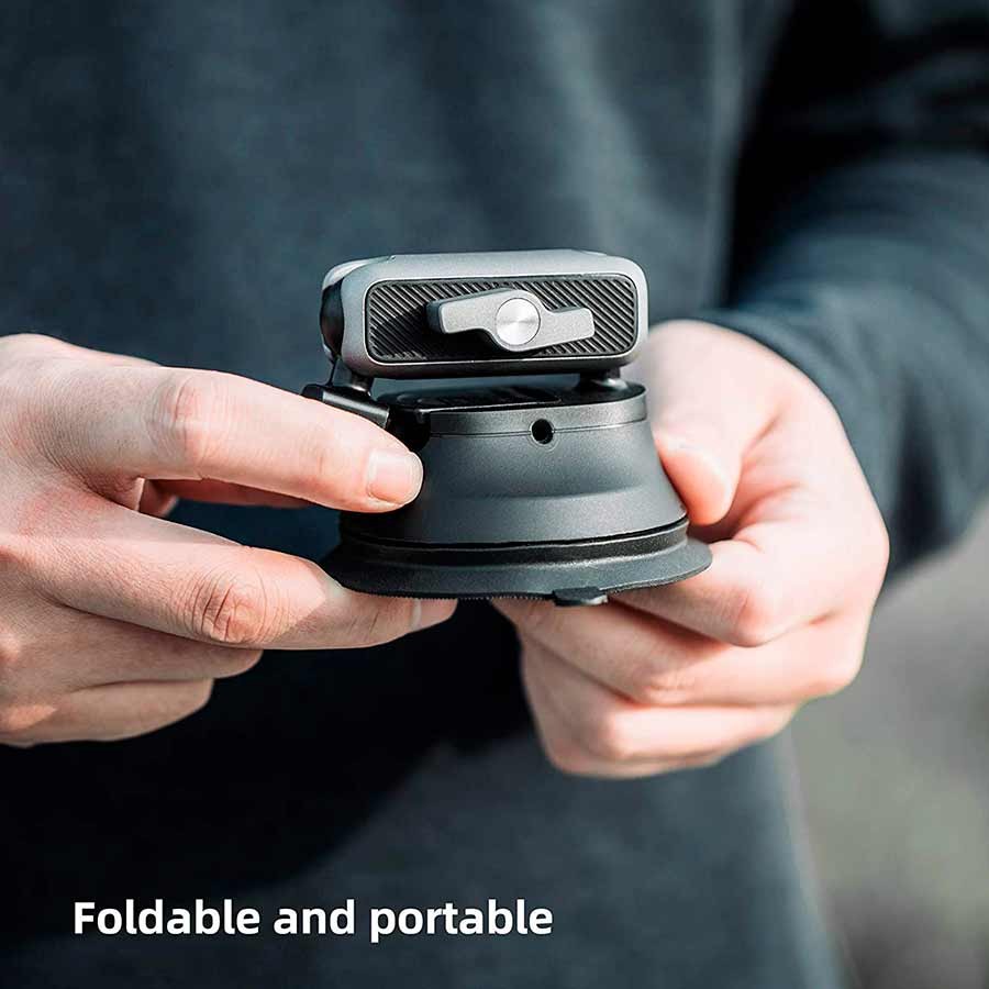 PGYTECH Suction Cup Supporto Ventosa Per Action Cam (DJI OSMO Pocket 2/OSMO Action, Insta360, GOPRO 9/8)