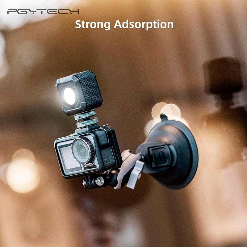 PGYTECH Suction Cup Supporto Ventosa Per Action Cam (DJI OSMO Pocket 2/OSMO Action, Insta360, GOPRO 9/8)