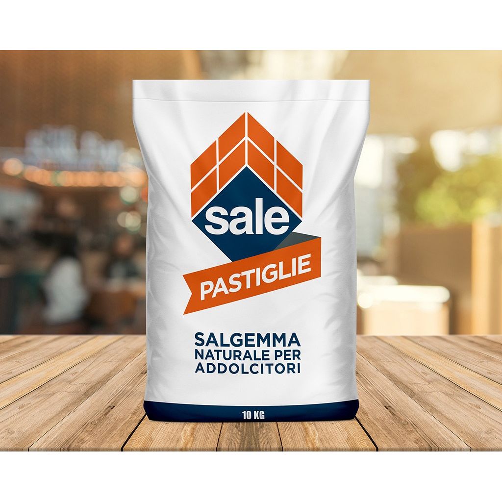 Italkali Pastiglie Di Salgemma Per Addolcimento Acque Sacchi da kg 10 (1 Pallet - 800 Kg)