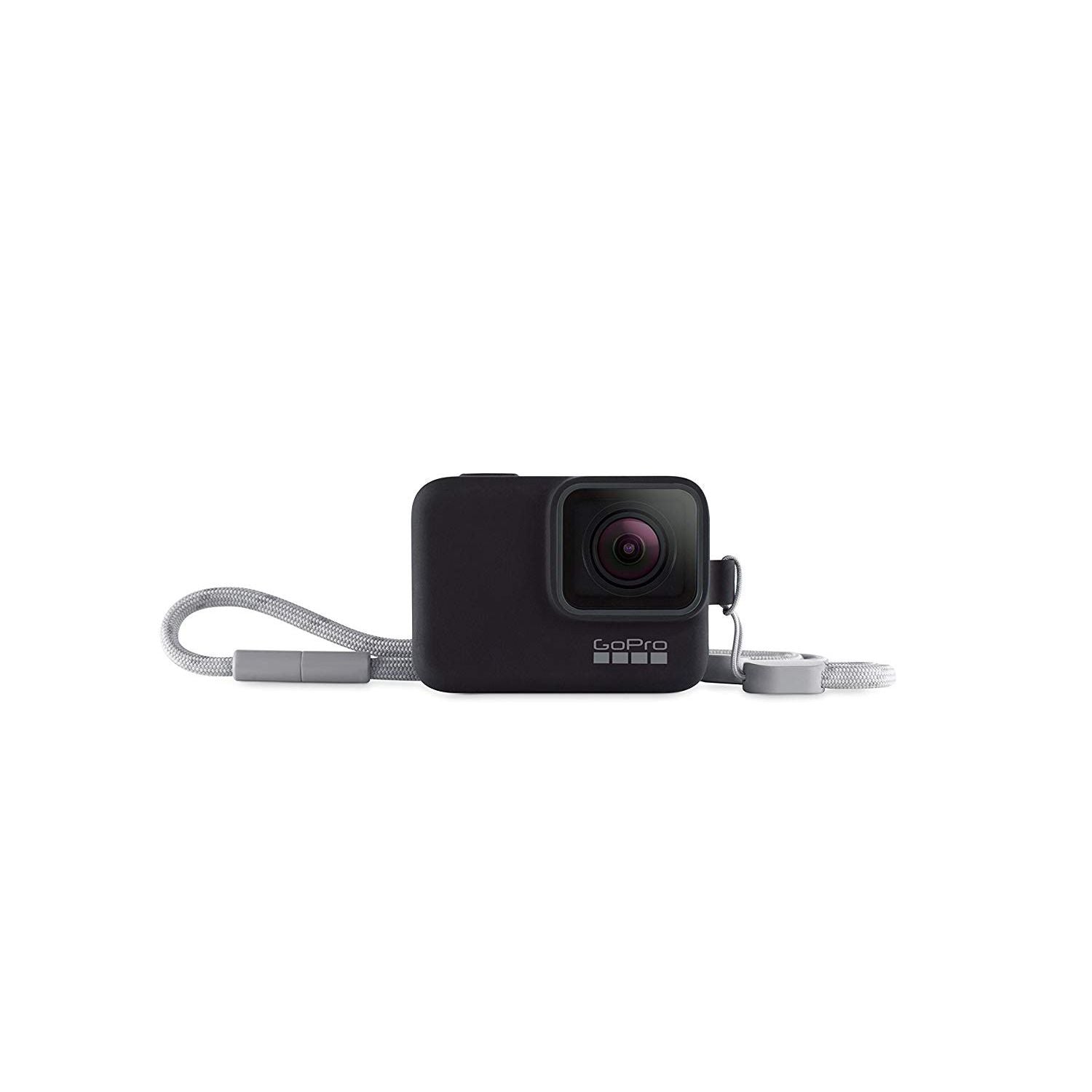 GoPro Sleeve + Lanyard GARANZIA ITALIA 2 ANNI (Nero)