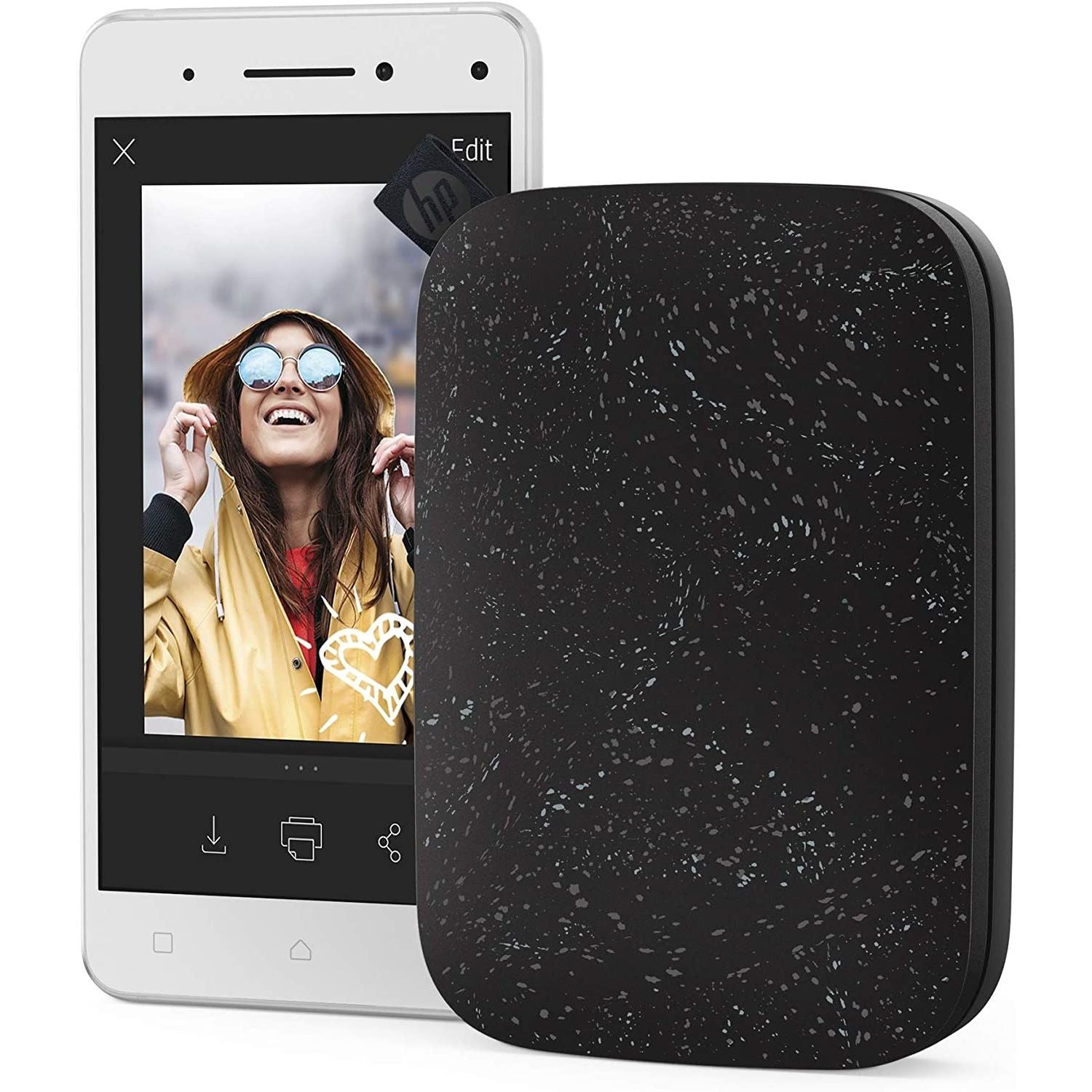 HP SPROCKET 200 STAMPANTE BLACK GARANZIA UFFICIALE POLYPHOTO