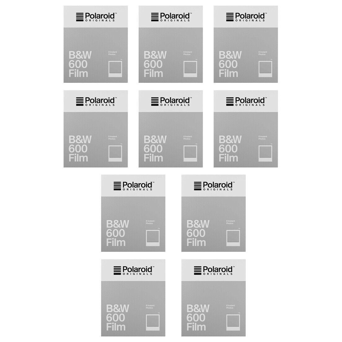 Polaroid Carta Fotografica Film 600 B&W Pellicola (confezione da 10) - SPEDIZIONE GRATUITA