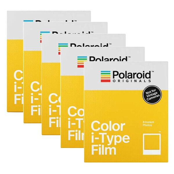Polaroid Carta Fotografica Film i-Type Color Pellicola (confezione da 5)