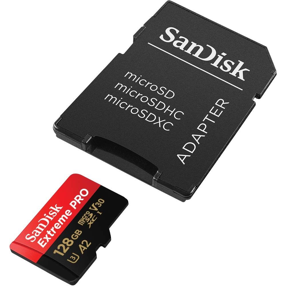 SanDisk micro SD Extreme PRO UHS-1 Con Adattatore (128GB) GARANZIA ITALIA 5 ANNI