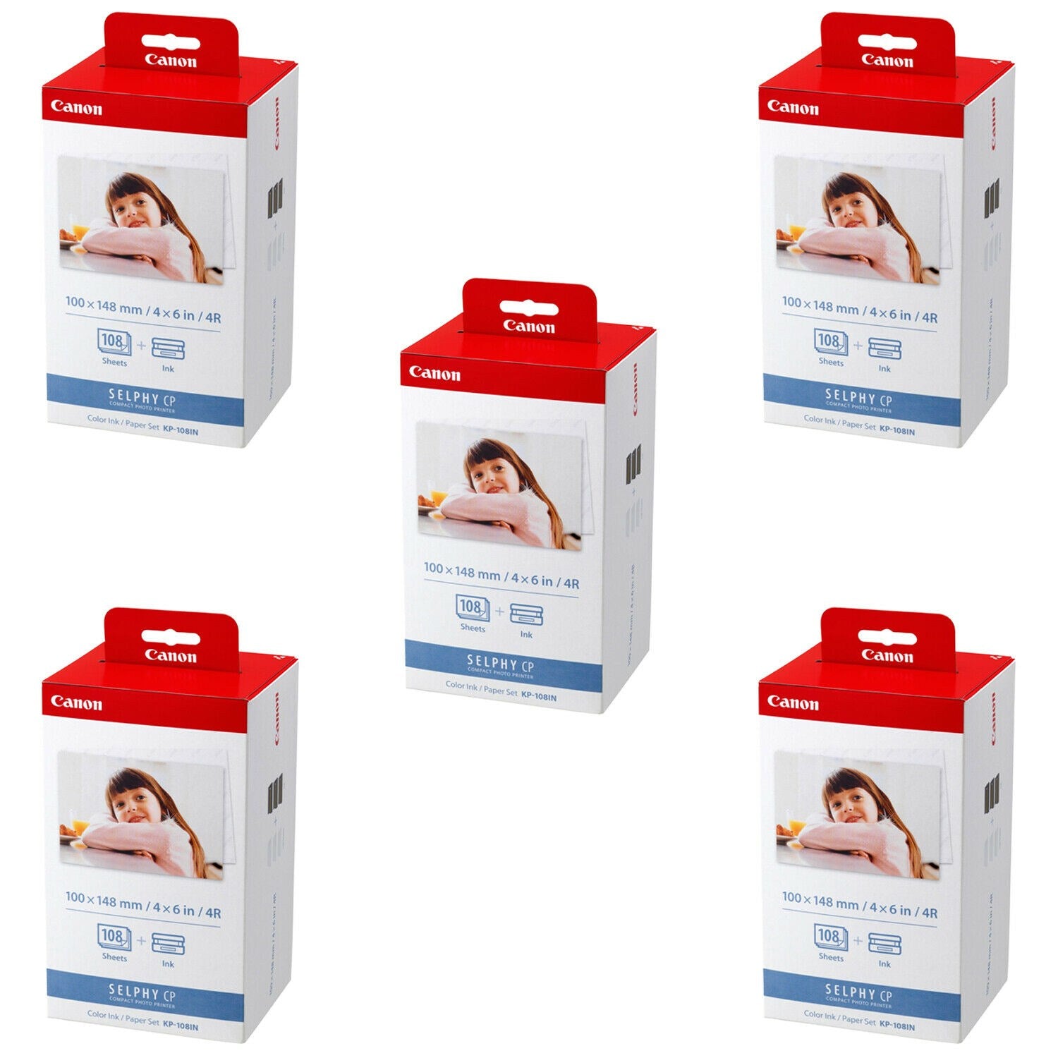Canon KP-108IN Carta fotografica Cartucce Pellicole (confezione da 5)