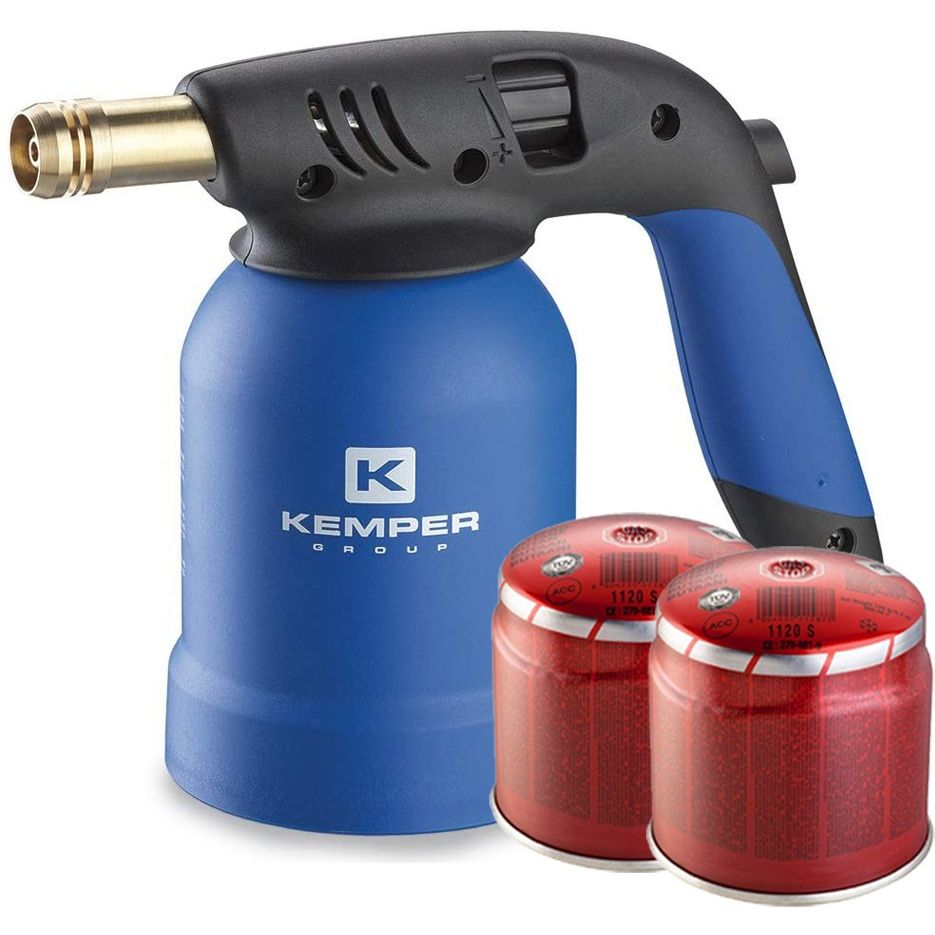 Kemper KE2019 Lampada per Saldare Tornado + 2 Cartucce Gr.190