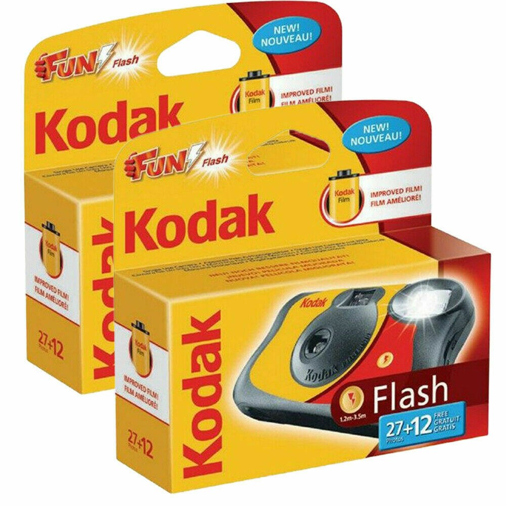 Kodak FunSaver Fotocamera Usa e Getta 27+12 Flash (Confezione da 2)