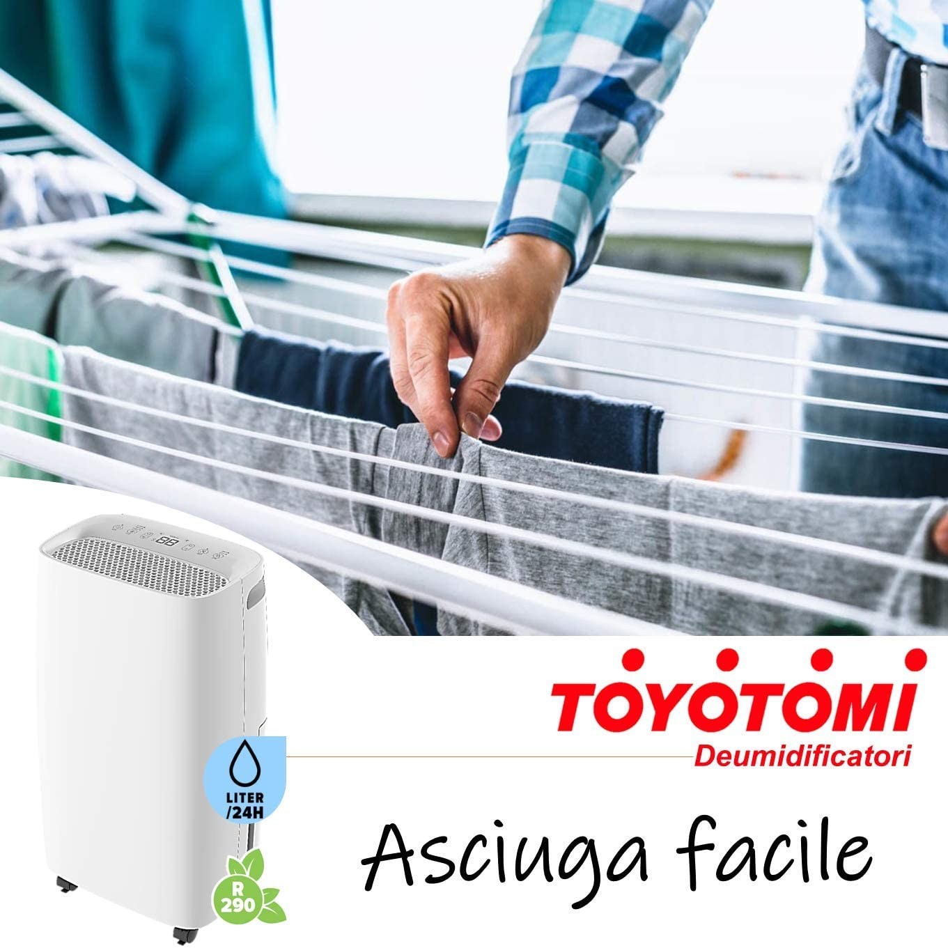 Toyotomi Deumidificatore Antimuffa TD-C1412 Capacità 12 Lt