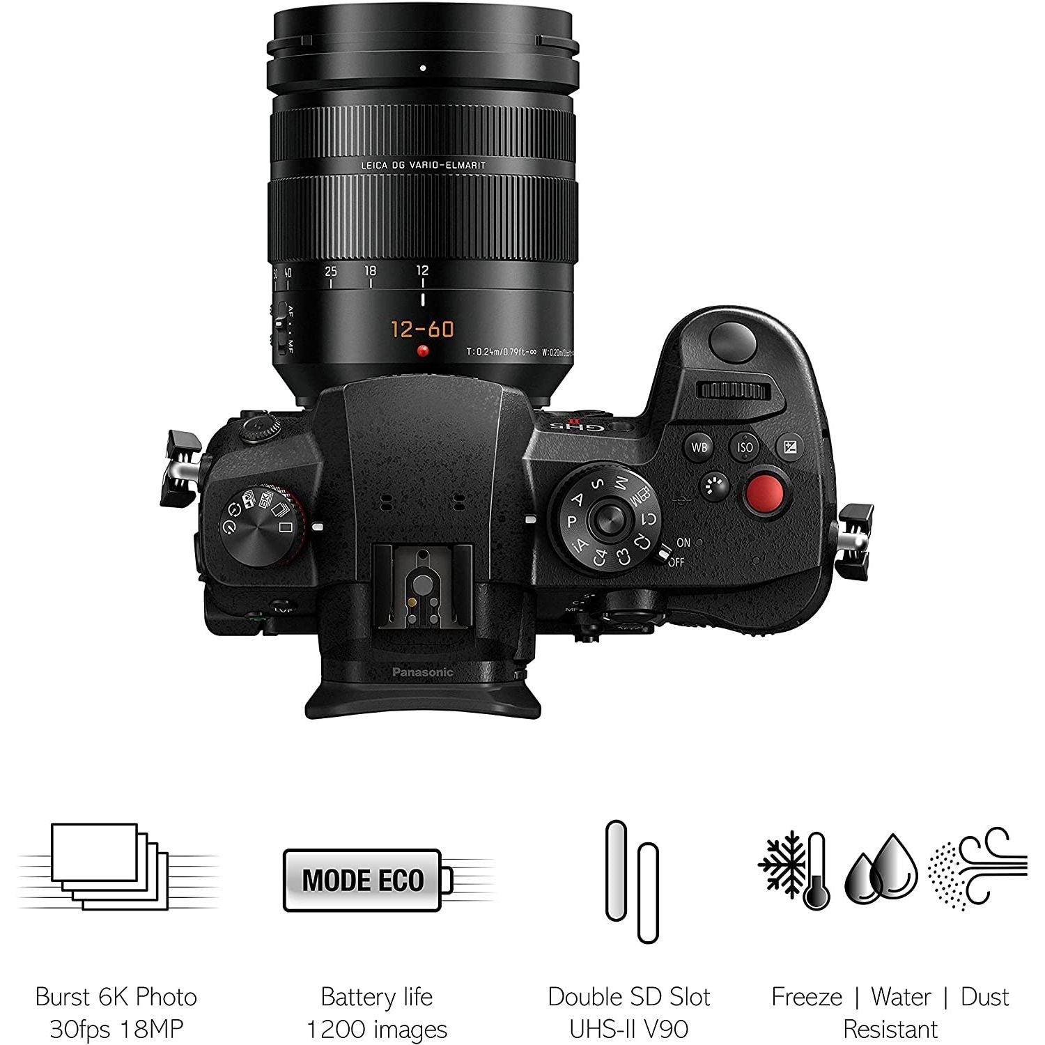 Panasonic GH5 M2 (Kit - LEICA 12-60mm F2.8-4.0 Asph. Power OIS) GARANZIA FOWA ITALIA 4 ANNI