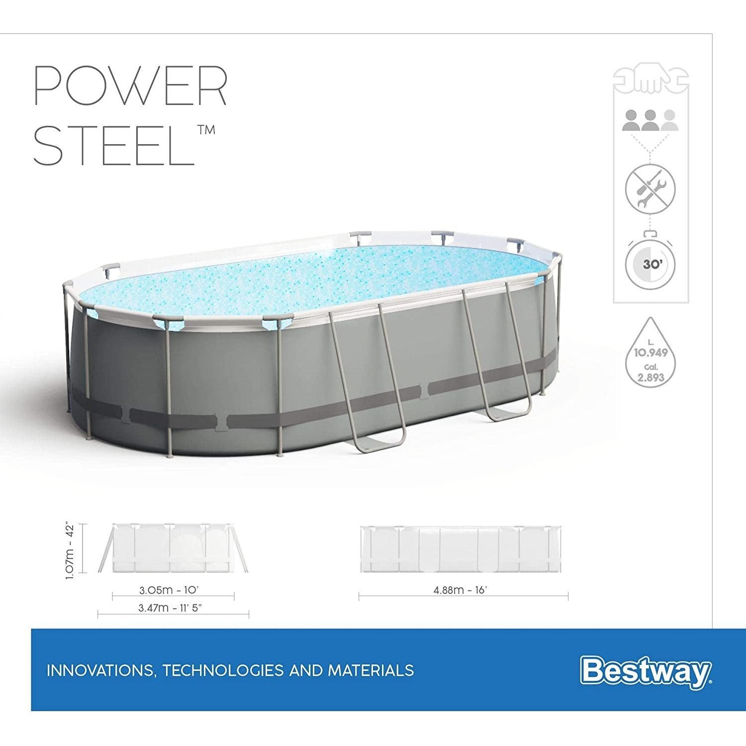 Bestway Piscina Ovale