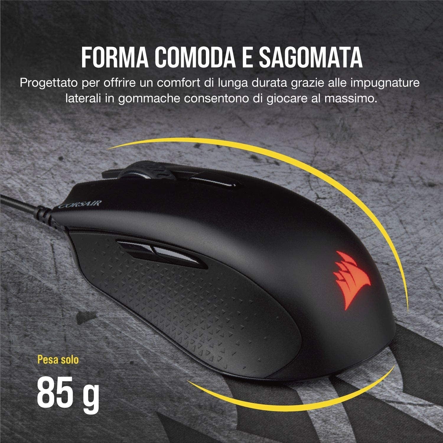 CORSAIR Harpoon PRO RGB, 12000DPI GARANZIA ITALIA POLYPHOTO 2 ANNI