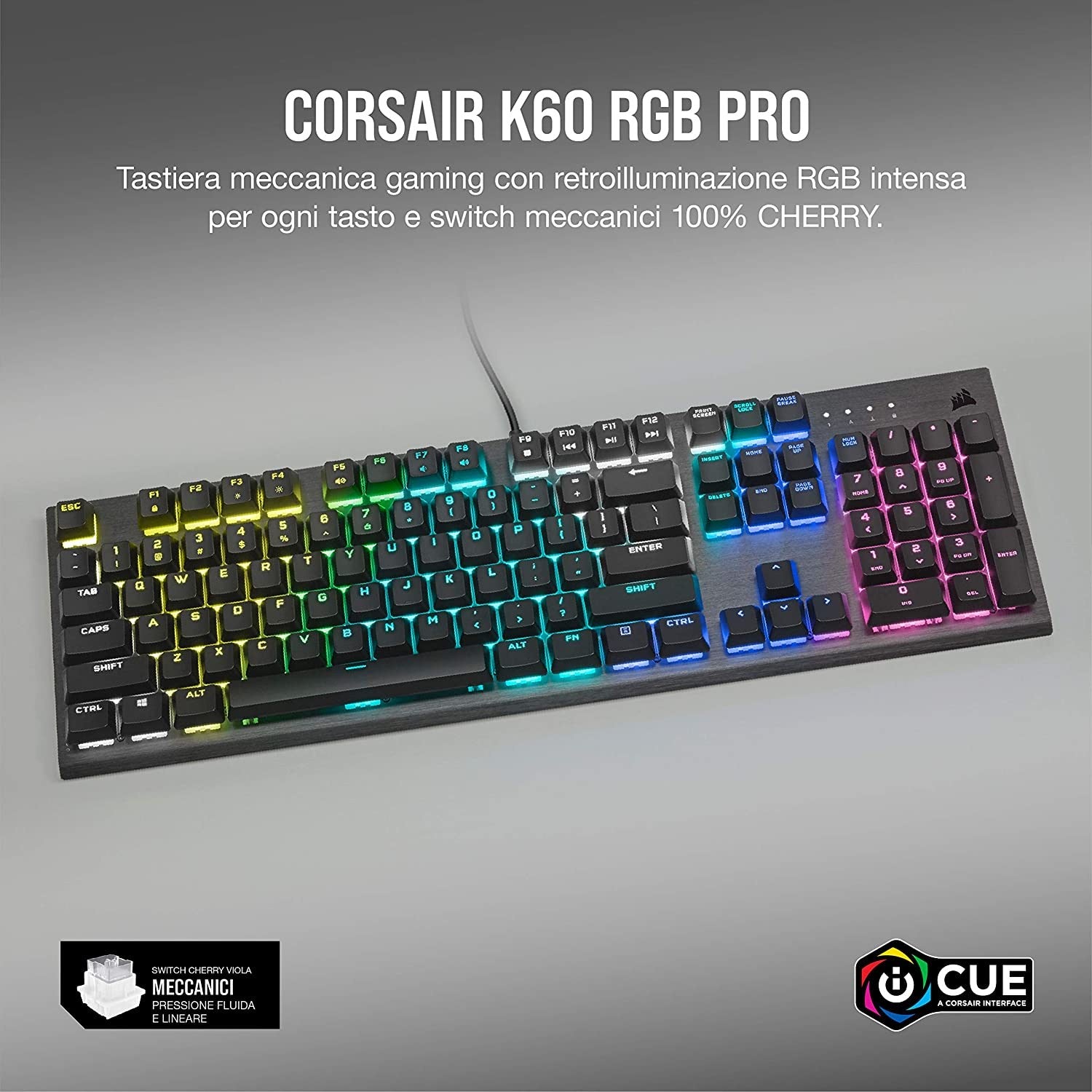CORSAIR K60 RGB PRO GARANZIA ITALIA POLYPHOTO 2 ANNI