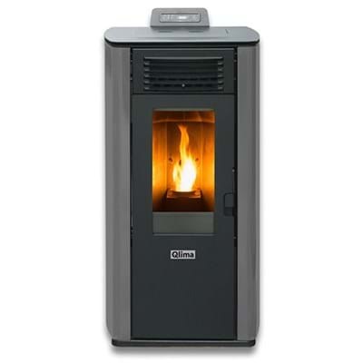 Qlima Stufa A Pellet Ventilata Fiorina 90 S-LINE Grigia