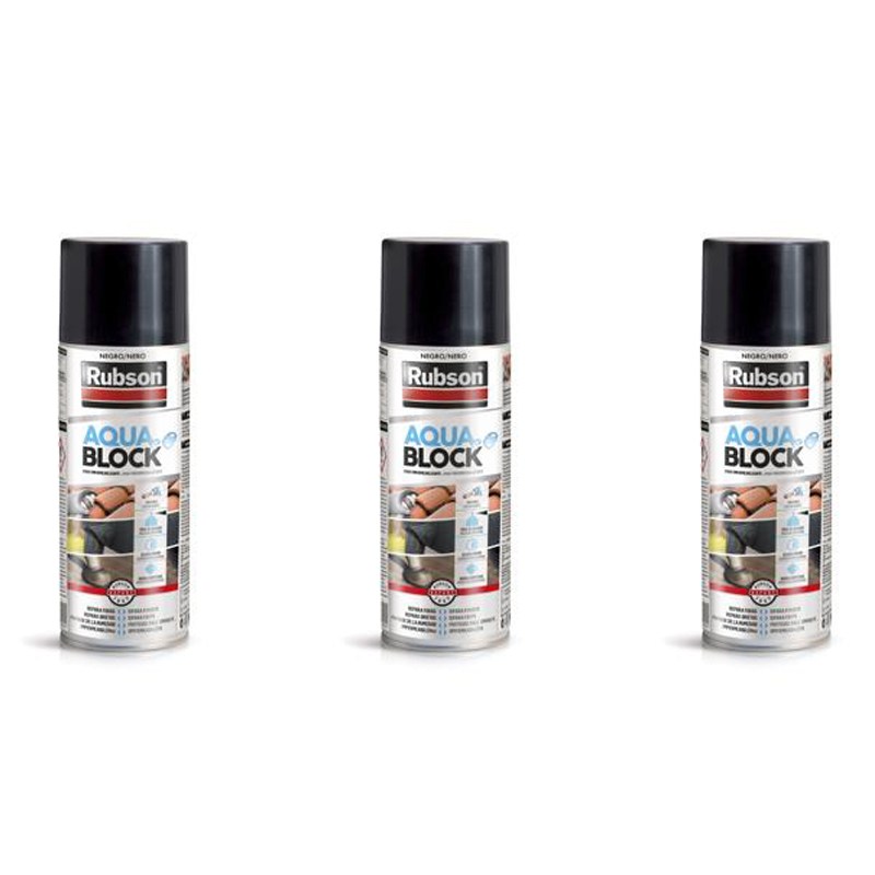 RUBSON AQUABLOCK SPRAY IMPERMEABILIZZANTE (Confezione da 3)