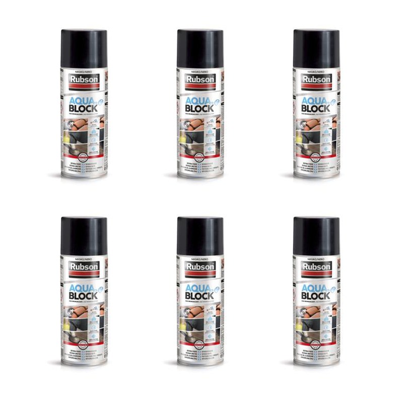 RUBSON AQUABLOCK SPRAY IMPERMEABILIZZANTE (Confezione da 6)