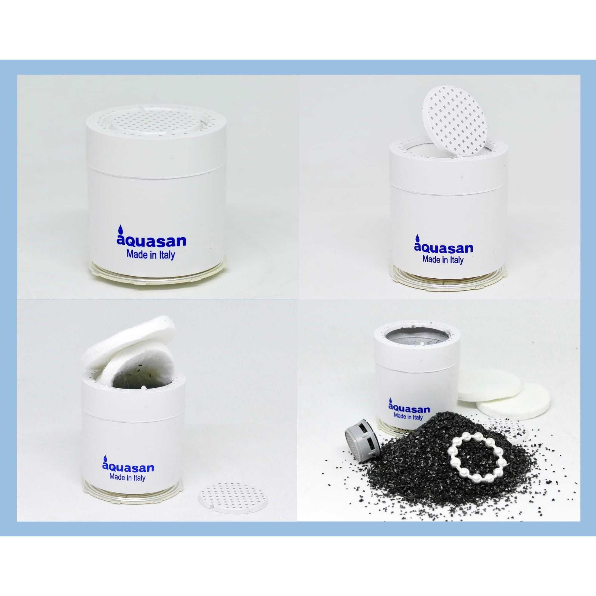 Aquasan Filtro Cartuccia Di Ricambio Aquacompact Kit 6 Filtri 6000 Litri