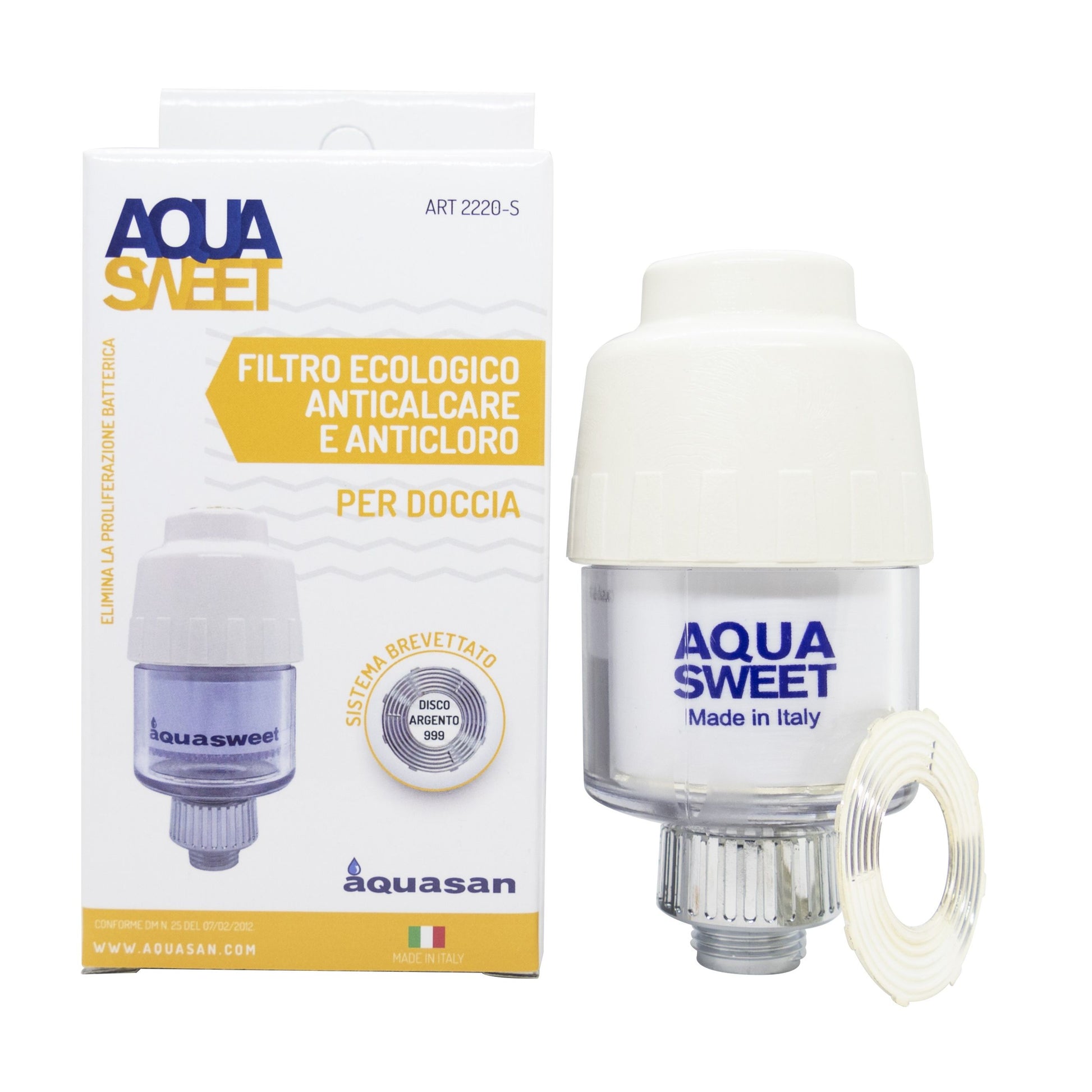 Aquasan Aquasweet Filtro per Doccia e Vasche Da Bagno Anticalcare e Anticloro